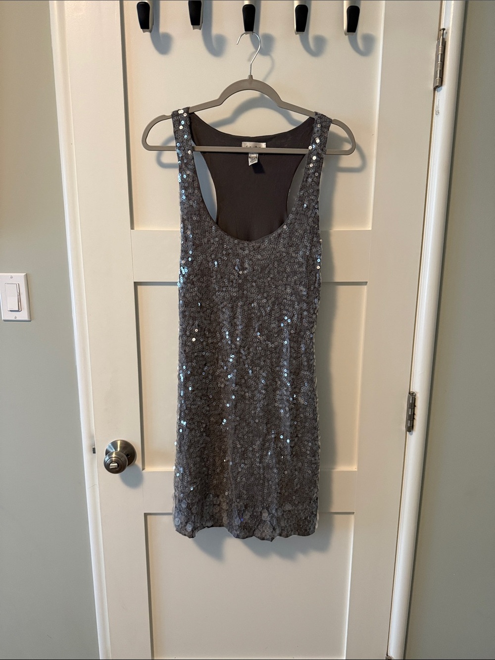 Signature Silver Sequin Tank Dress